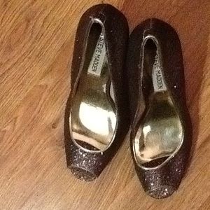 New! Steve Madden Sz 71/2" Multi Glitter Colored